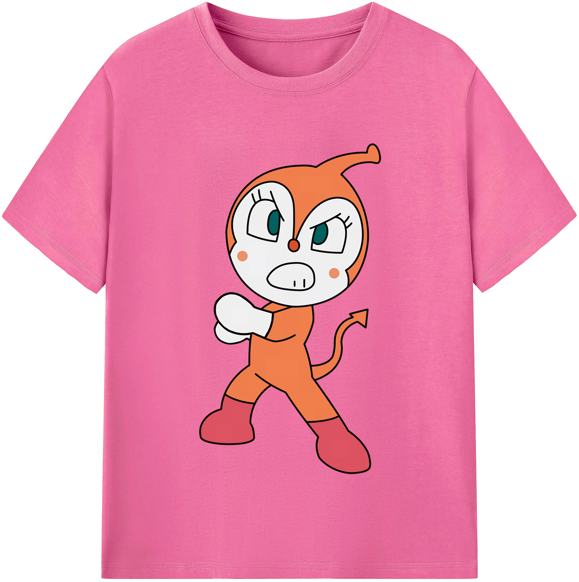 （画像用） アンパンマン Anpanman レディースカジュアルプリントTシャツ（綿100％）